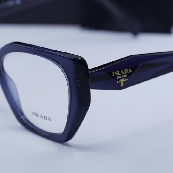 Final Price! Prada PR18WV 08Q1O1 52mm Blue Eyeglasses - Picture 9 of 10